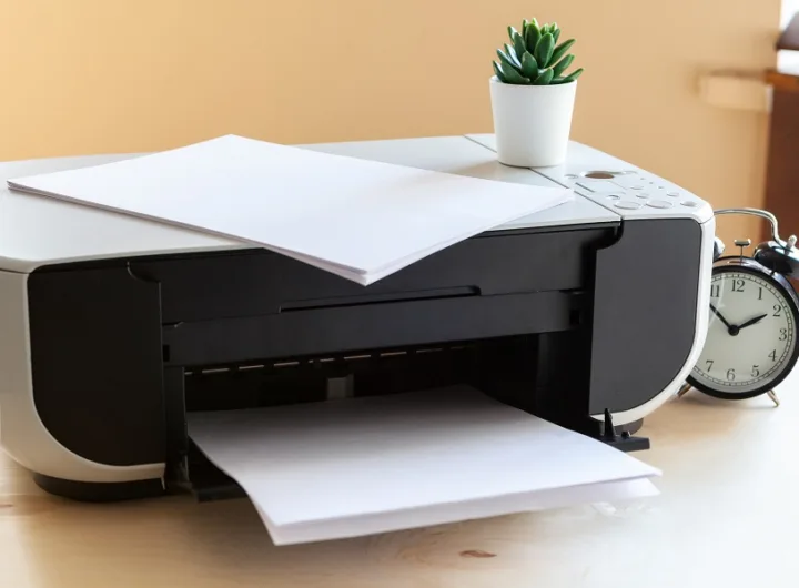 drukarka z papierem